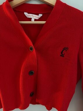 UC Bearcats Embroidered Cropped Cardigan